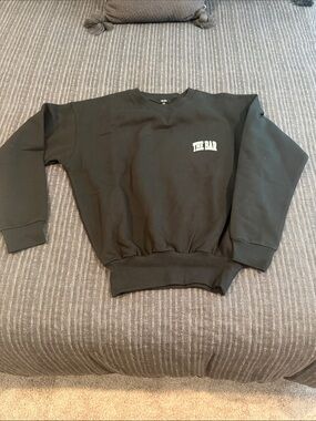 NWT The Bar Mint Miami Collection Black Crewneck Sweatshirt with Mint Logo